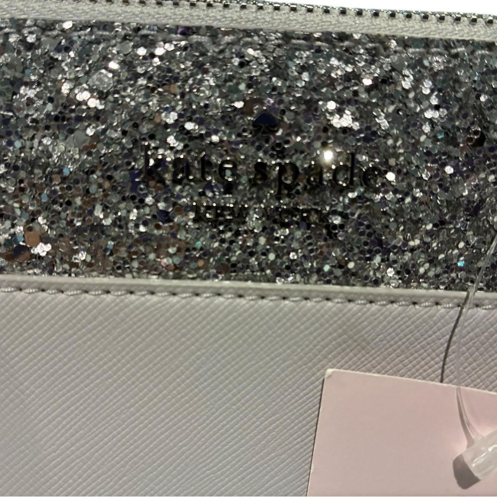 kate spade Cream and Gray Top-Handle Satchel with Pink Tag - Picture 5 of 9